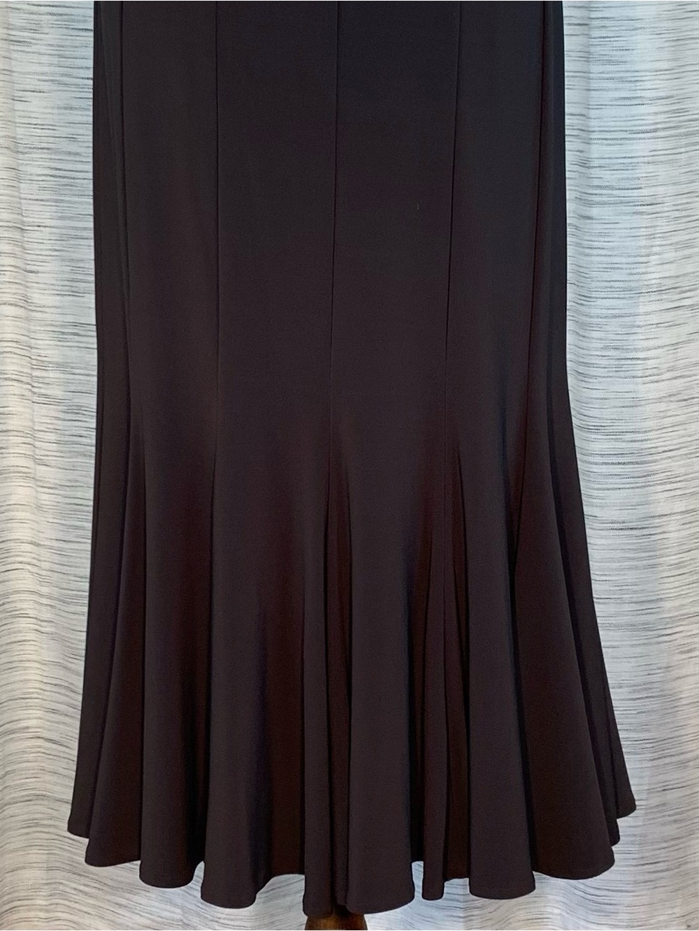 Joseph Ribkoff Dark Brown Maxi Skirt with Flared Hem - Picture 10 of 16